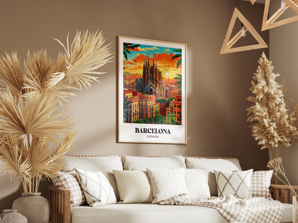 London Travel Poster Big Ben Wall Art Print Red Bus London Painting Illustration London Watercolor Home Decor Retro Poster - Image 2