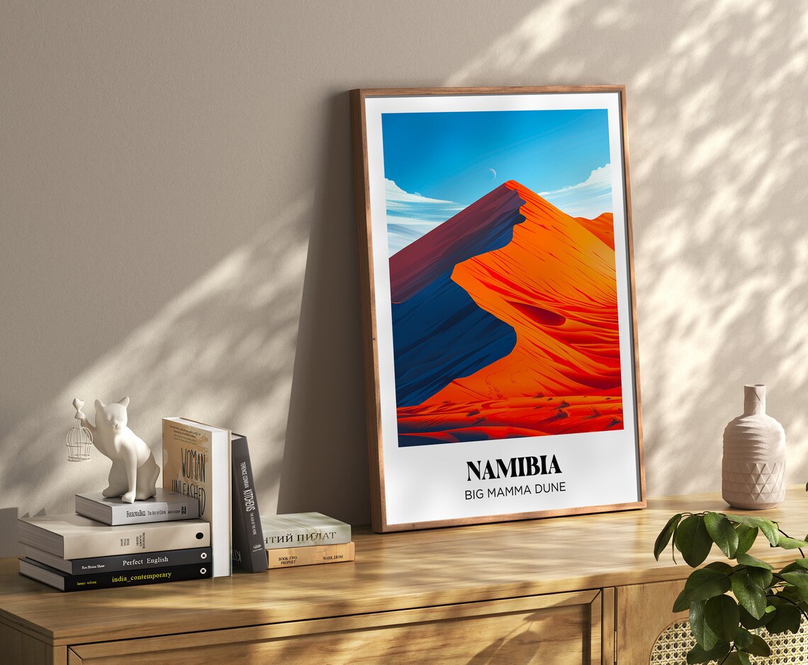 Namibia Travel Poster, African Watercolor Art Print - Image 4