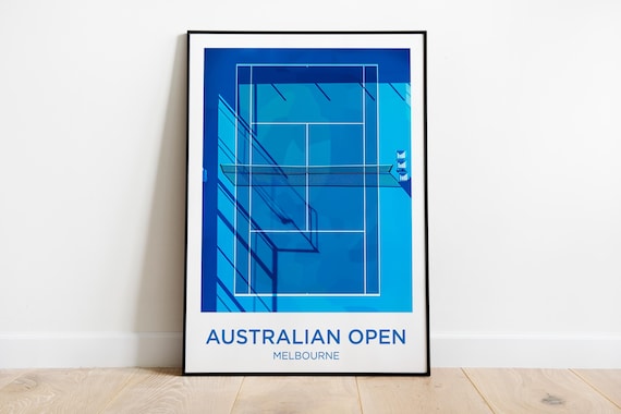 Australian Open Tennis Watercolor Art Print