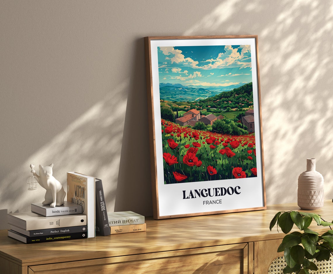 Provence Travel Poster French Provence Wall Art Print Provencal Farmhouse Painting Illustration French Watercolor Home Decor - Image 4