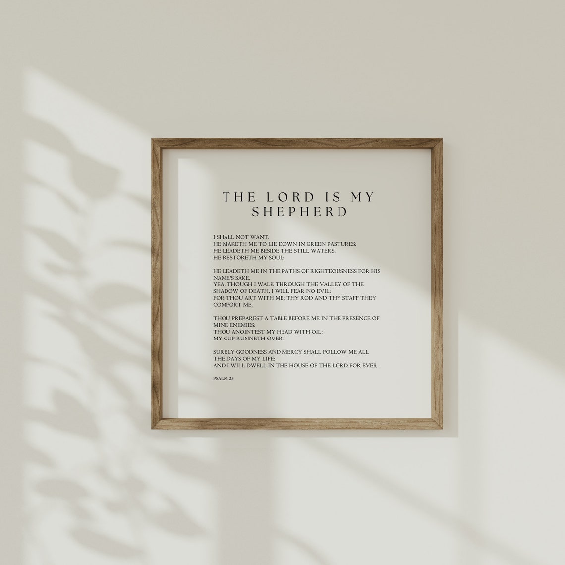 Psalm 23 Minimalist Wall Art The Lord Is My Shepherd Bible Verse Poster Timeless Christian Home Decor Instant - Image 5