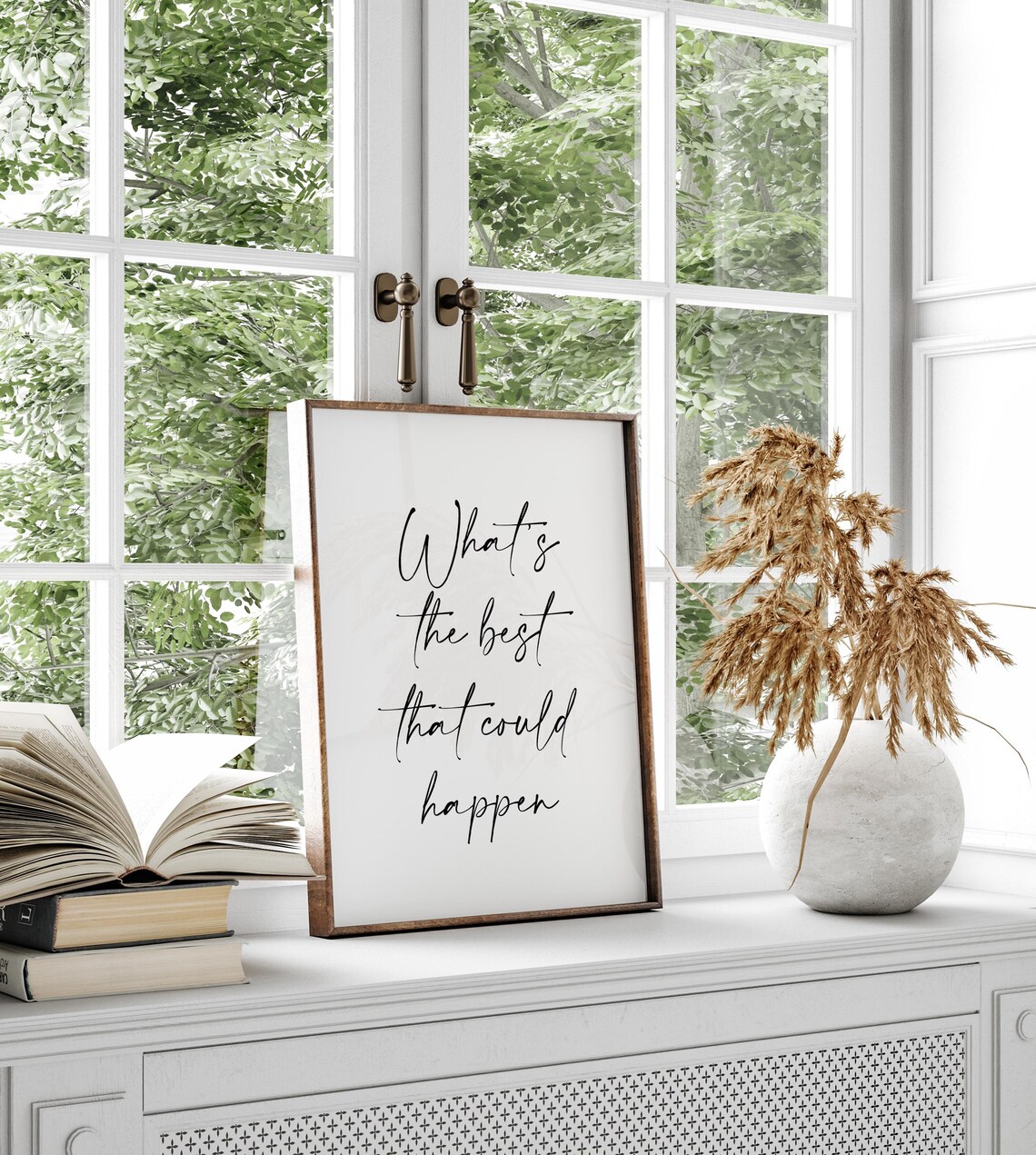 What's The Best That Could Happen Quote Art Print - Image 4