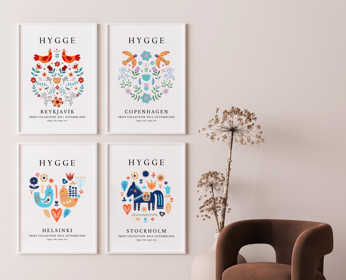 Hygge Definition Scandinavian Decor Art Print - Image 2