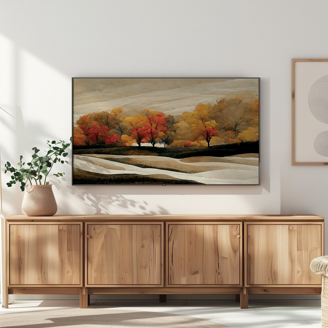 Autumn Landscape Art Print, Fall Foliage Trees - Image 3