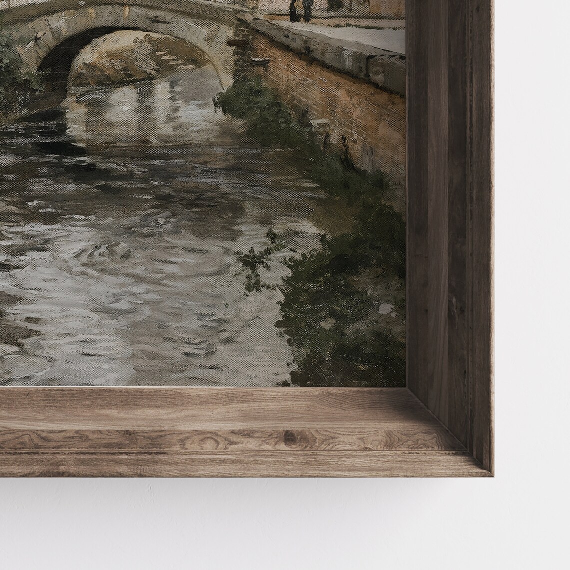 European Village Vintage Art Print, Rustic Decor - Image 2