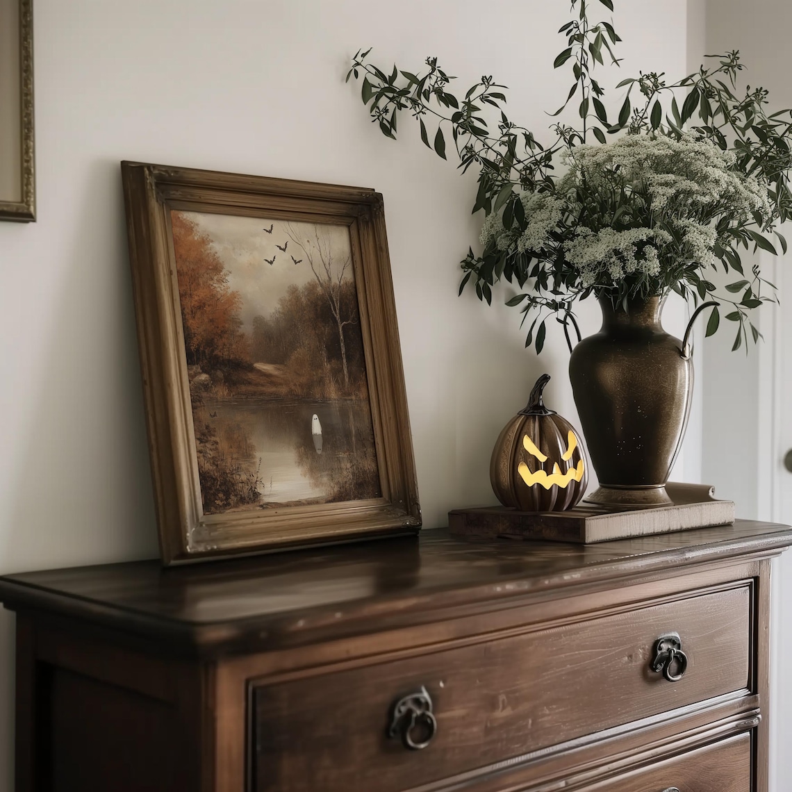 Spooky Landscape Print, Moody Halloween Decor - Image 5