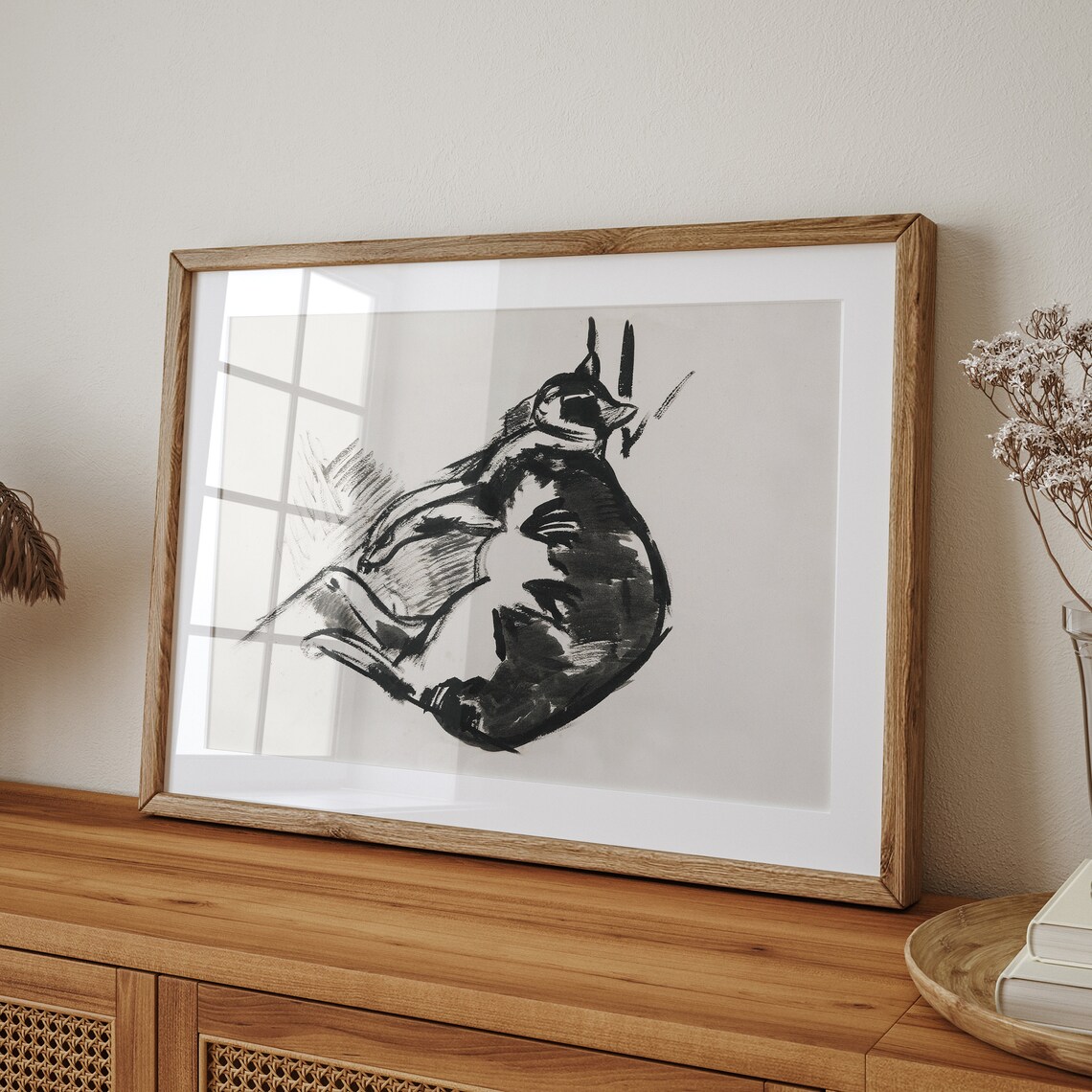 Sleeping Cat Vintage Farmhouse Wall Art Print - Image 5