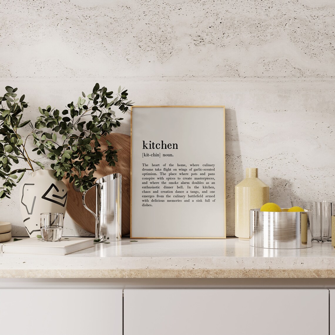 Kitchen Definition Print, Minimalist Kitchen Art Print - Image 5
