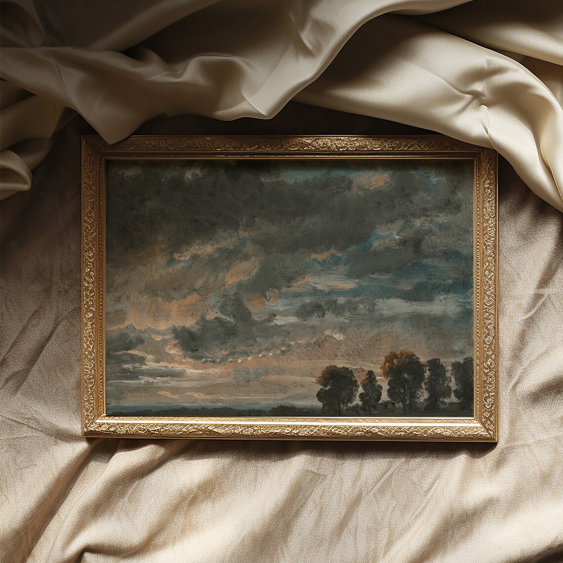 Cloud Study Art Print, Dramatic Sky Landscape - Image 3