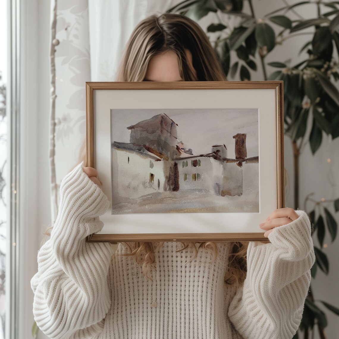 White European Villa Vintage Architecture Art Print - Image 4