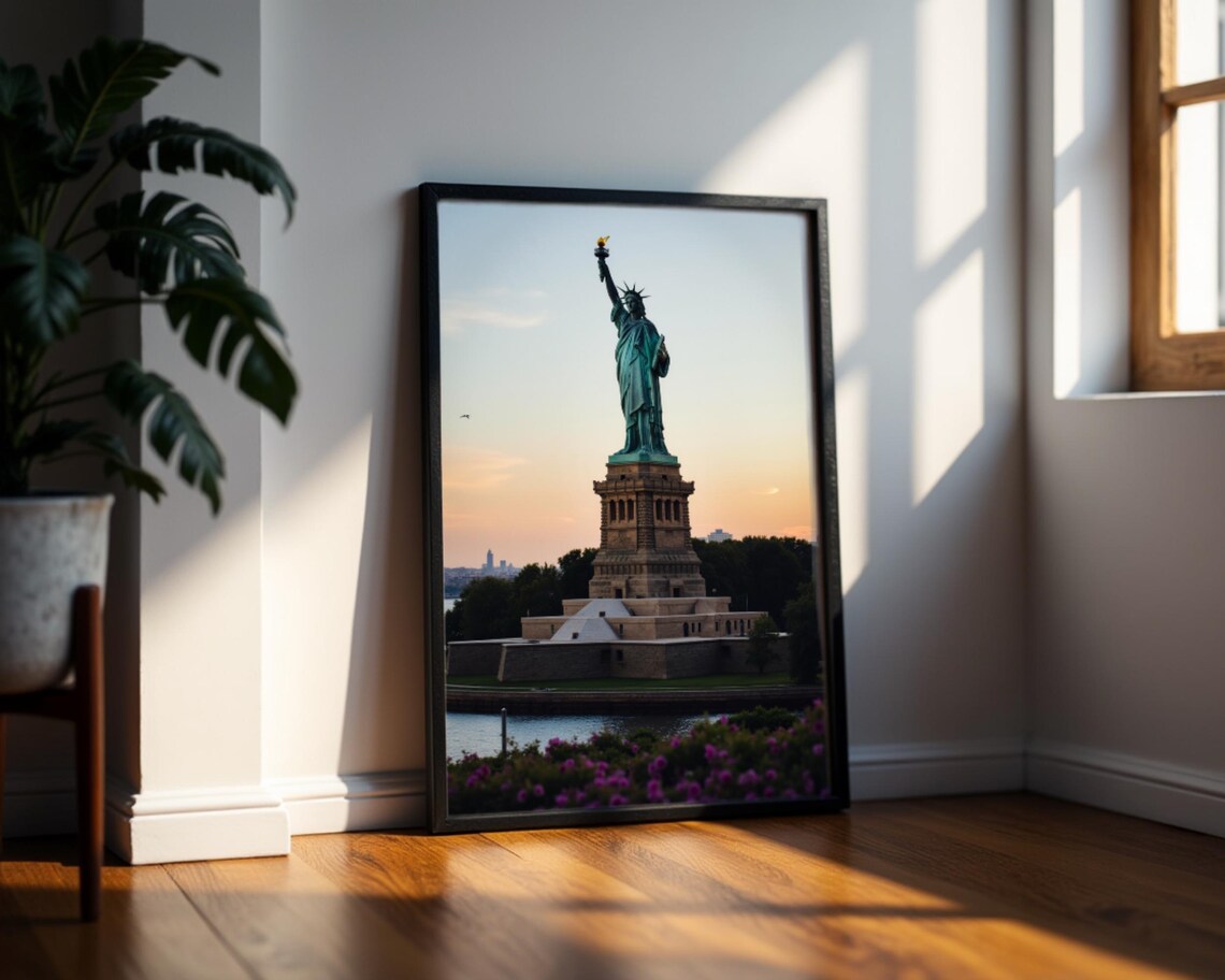 Statue Of Liberty Minimalist NYC Travel Poster