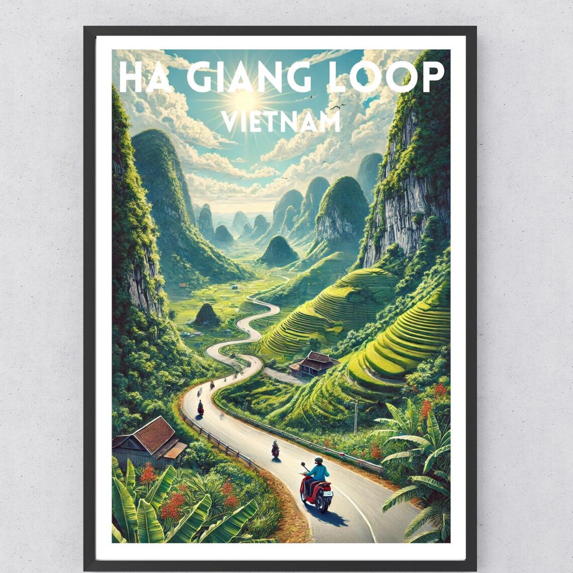 Ha Giang Loop Travel Poster, Vietnam Travel Decor - Image 5
