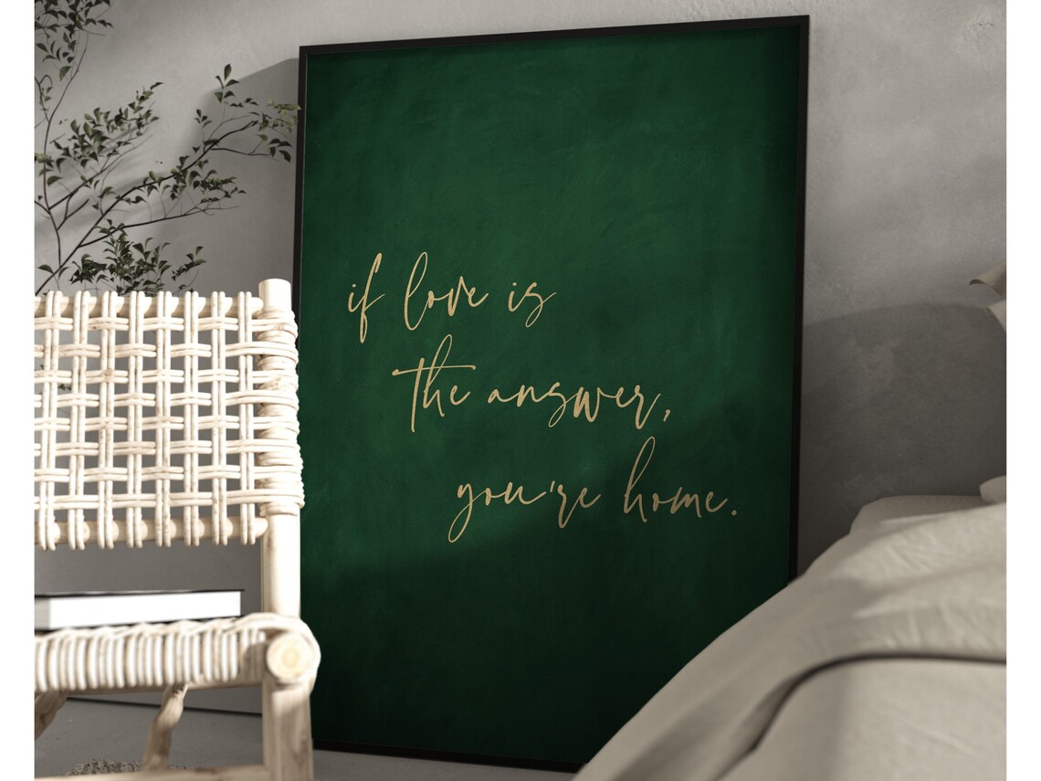 If Love Is The Answer, You 27re Home Art Print - Image 3