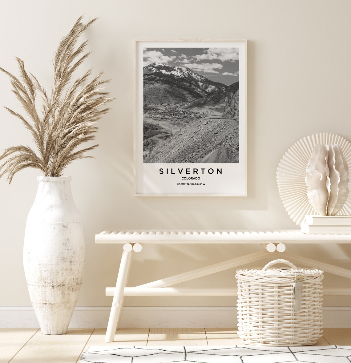 Silverton Travel Poster Silverton Print Silverton Photo Print Black And White Photography Monochrome Travel Photography Colorado Travel - Image 2