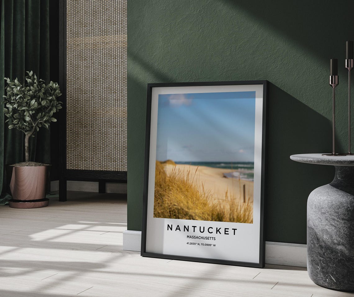 Nantucket Art Nantucket Print Nantucket Poster Nantucket Art Nantucket Photo Nantucket Map Nantucket Painting Nantucket Travel - Image 2