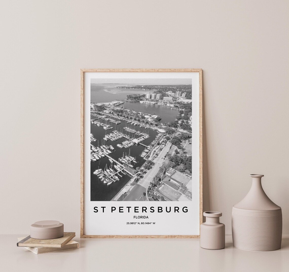 St Petersburg Travel Poster, City Map Art - Image 2