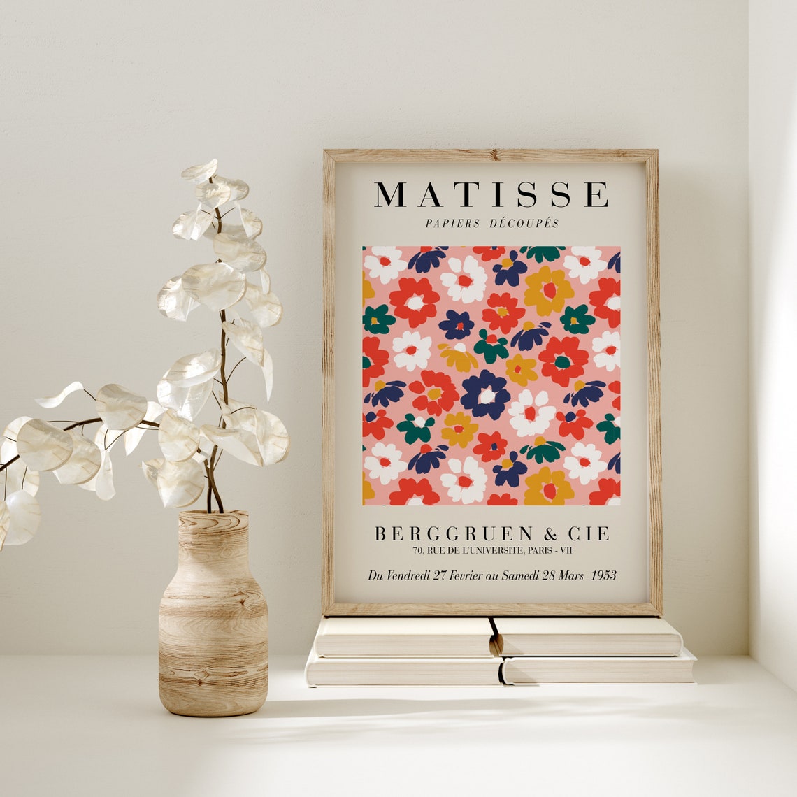 Henri Matisse Berggruen 1953 Multicolor Floral Cut Out Pattern Poster - Image 2