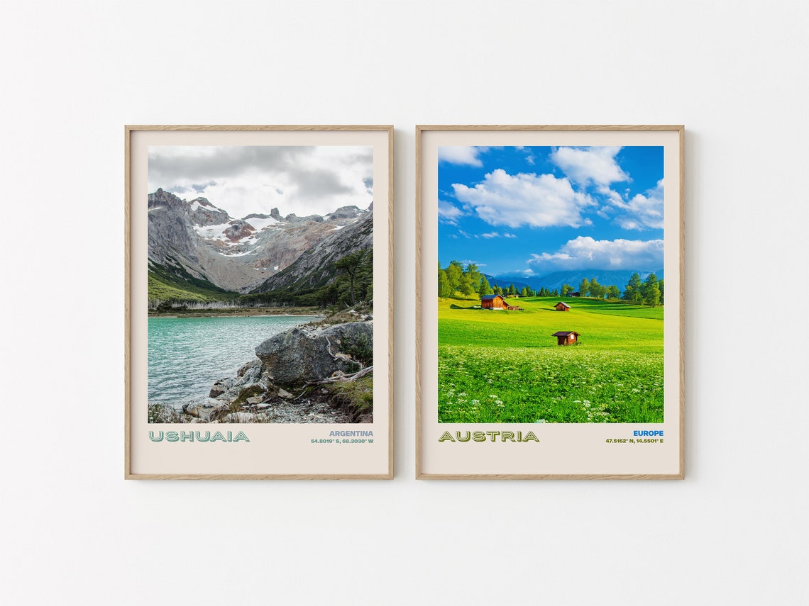 Ushuaia Travel Poster Ushuaia Print Ushuaia Photo Print Ushuaia Wall Decor Ushuaia Travel Art Argentina Picture Ushuaia 5 - Image 2