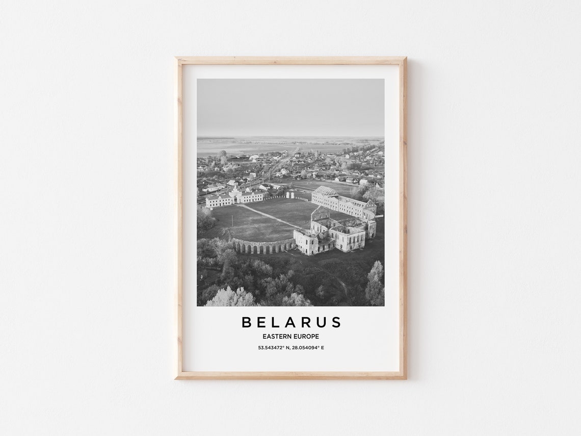 Belarus Travel Poster Belarus Print Belarus Photo Print Black And White Photography Monochrome Travel Photography Europe Travel - Image 3