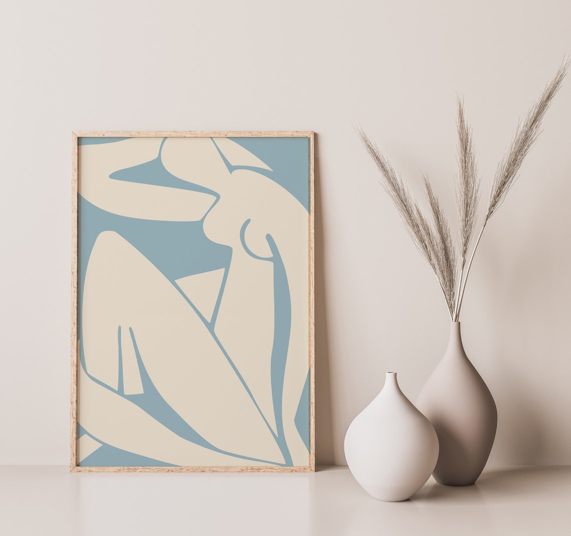Henri Matisse Blue Nude Cut Out Abstract Figure Artwork Poster - Image 2