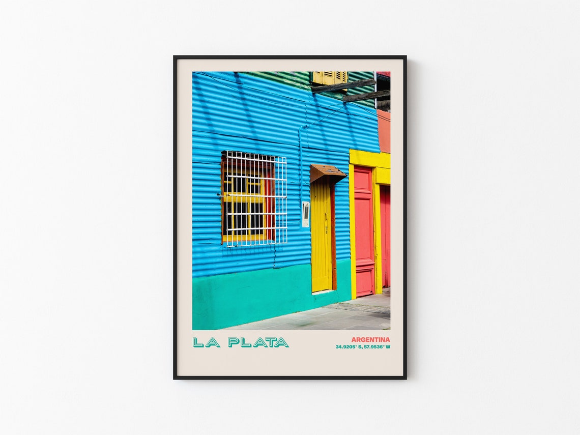 La Plata and Austria Two Piece Framed Travel Set Display Poster - Image 3
