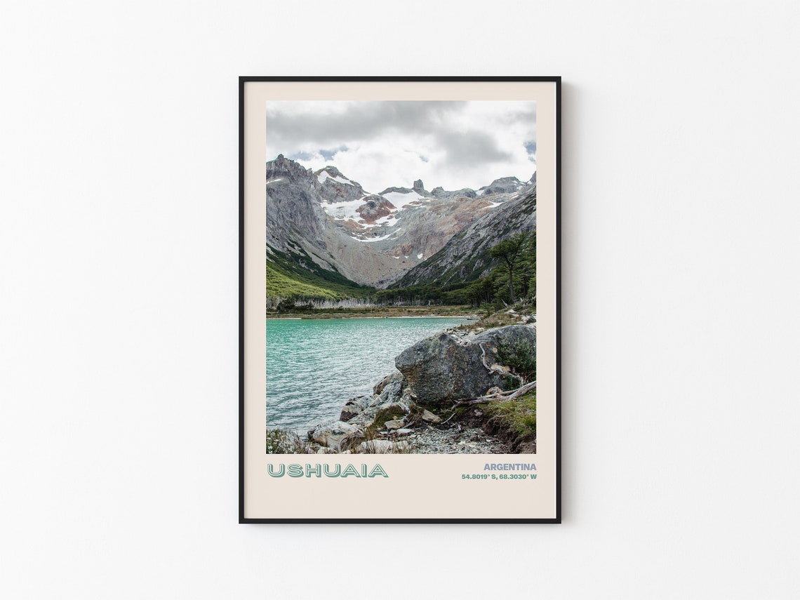 Ushuaia Travel Poster Ushuaia Print Ushuaia Photo Print Ushuaia Wall Decor Ushuaia Travel Art Argentina Picture Ushuaia 5 - Image 3