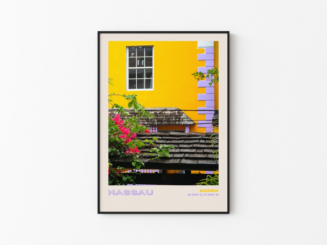 Nassau Travel Poster Nassau Print Nassau Photo Print Nassau Wall Decor Nassau Travel Art Nassau Bahamas Picture Nassau 5 - Image 3