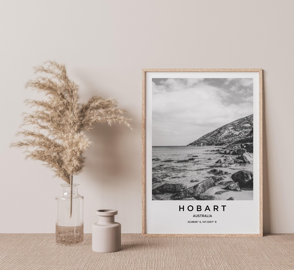 Hobart Travel Poster, Hobart Map Art Print - Image 2