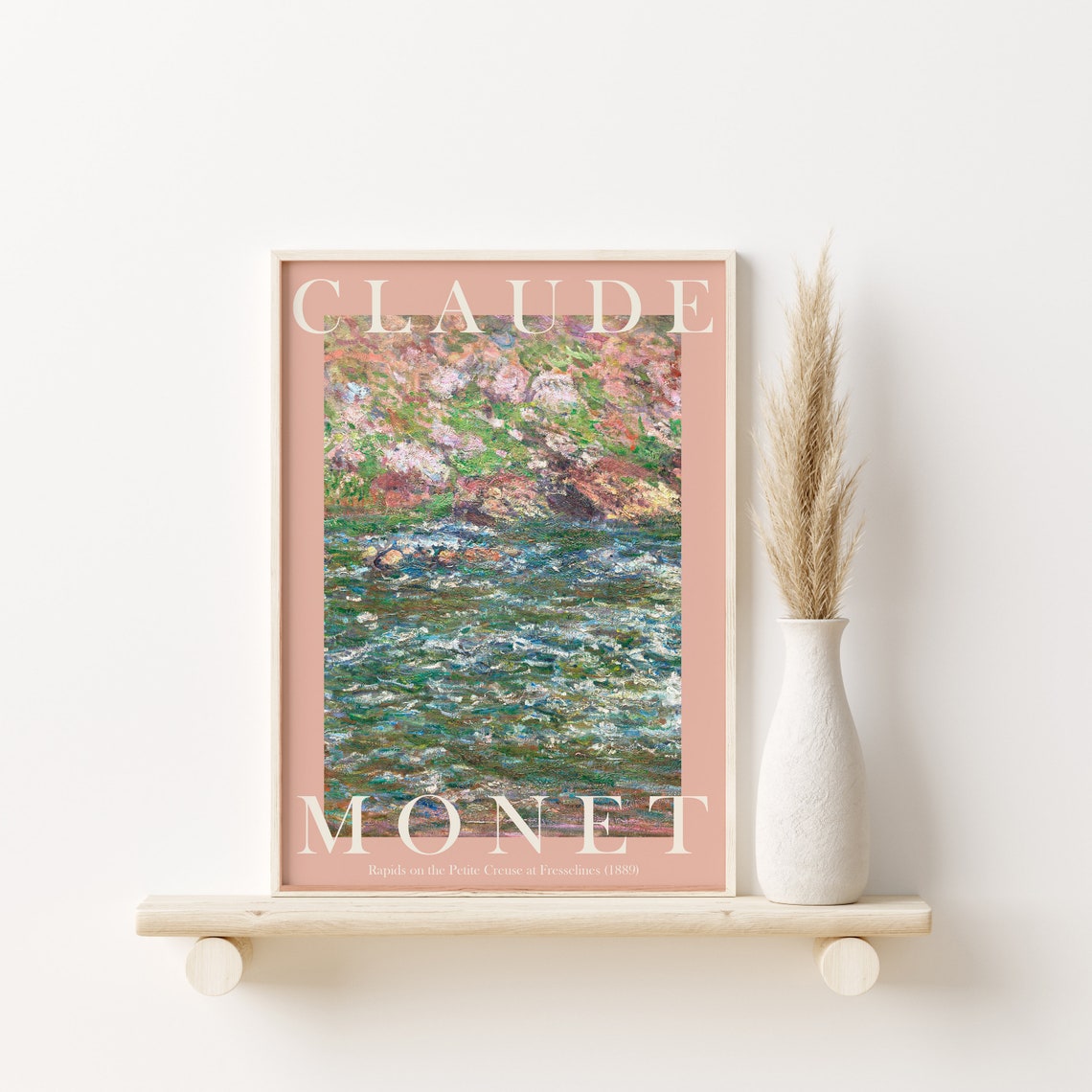 Claude Monet Rapids on Petite Creuse at Fresselines 1889 Poster - Image 3
