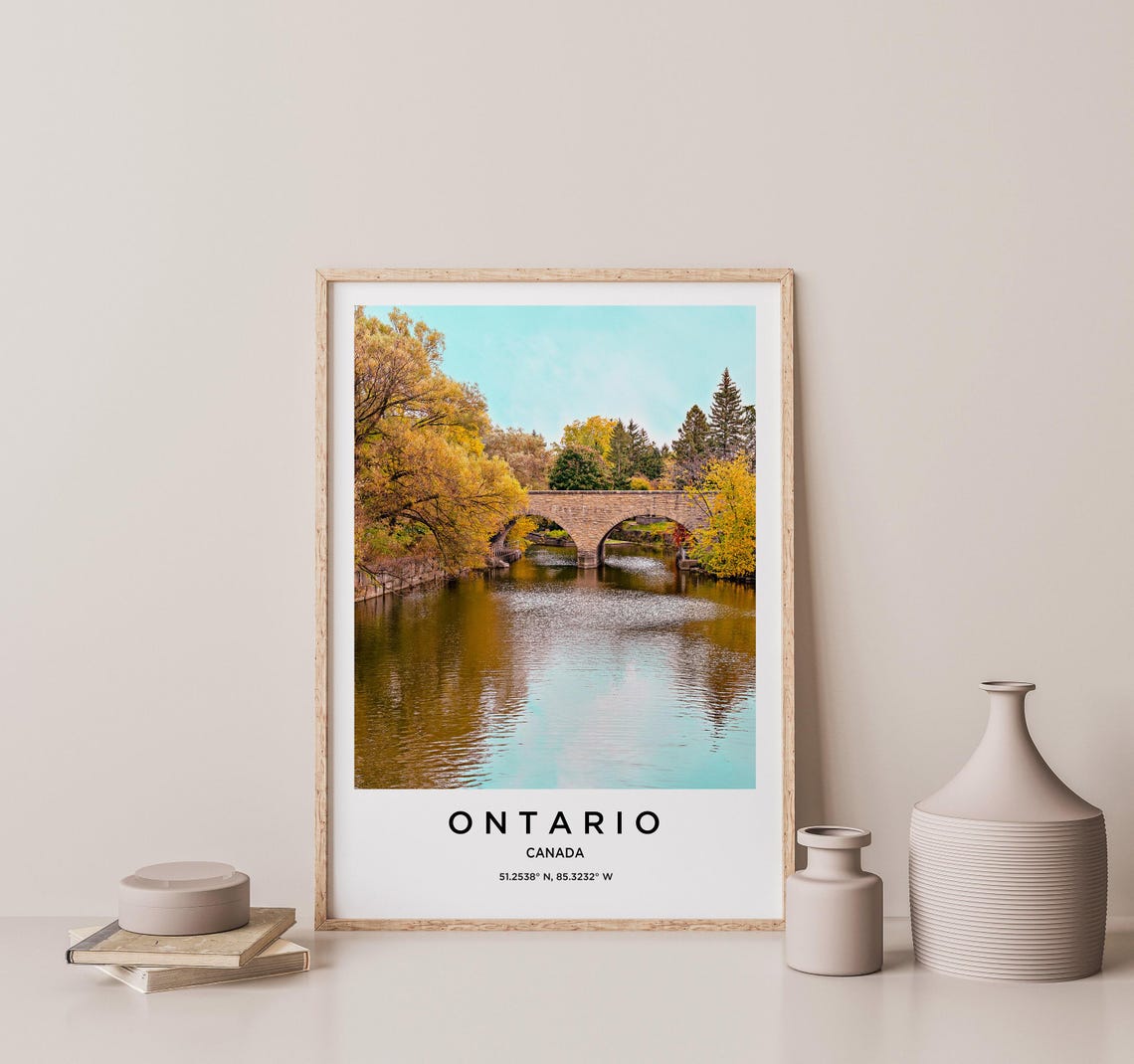 Ontario Art Ontario Print Ontario Poster Ontario Art Ontario Photo Ontario Map Ontario Painting Ontario Travel - Image 2