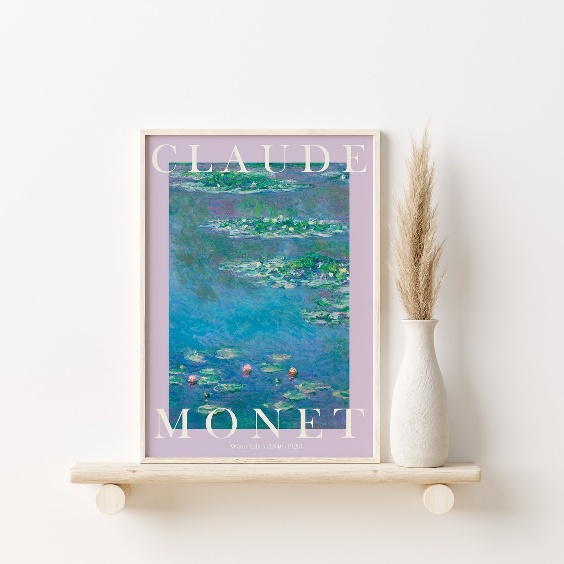 Claude Monet Water Lilies 1840 to 1926 Impressionist Pond Poster - Image 2