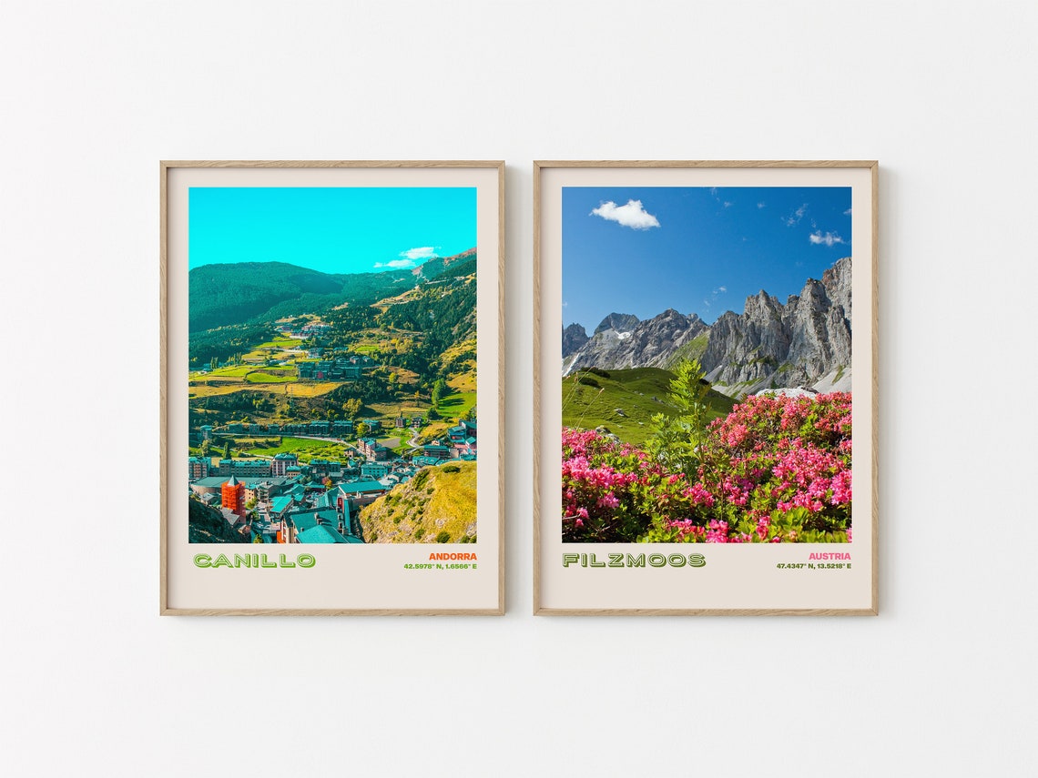 Canillo Andorra Mountain Village Valley Panorama View Poster - Image 2