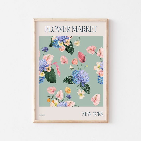 Flower Market Prints Matisse Flower Poster Matisse Cut Out Matisse Print Matisse Plant New York Flower A2 A3 A4 A5