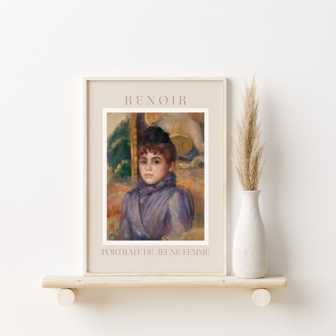 Renoir Poster August Renoir Print Renoir Wall Art Renoir Picture Renoir Monet Print Vintage Renoir Art Renoir Portrait De Jeune Femme - Image 2