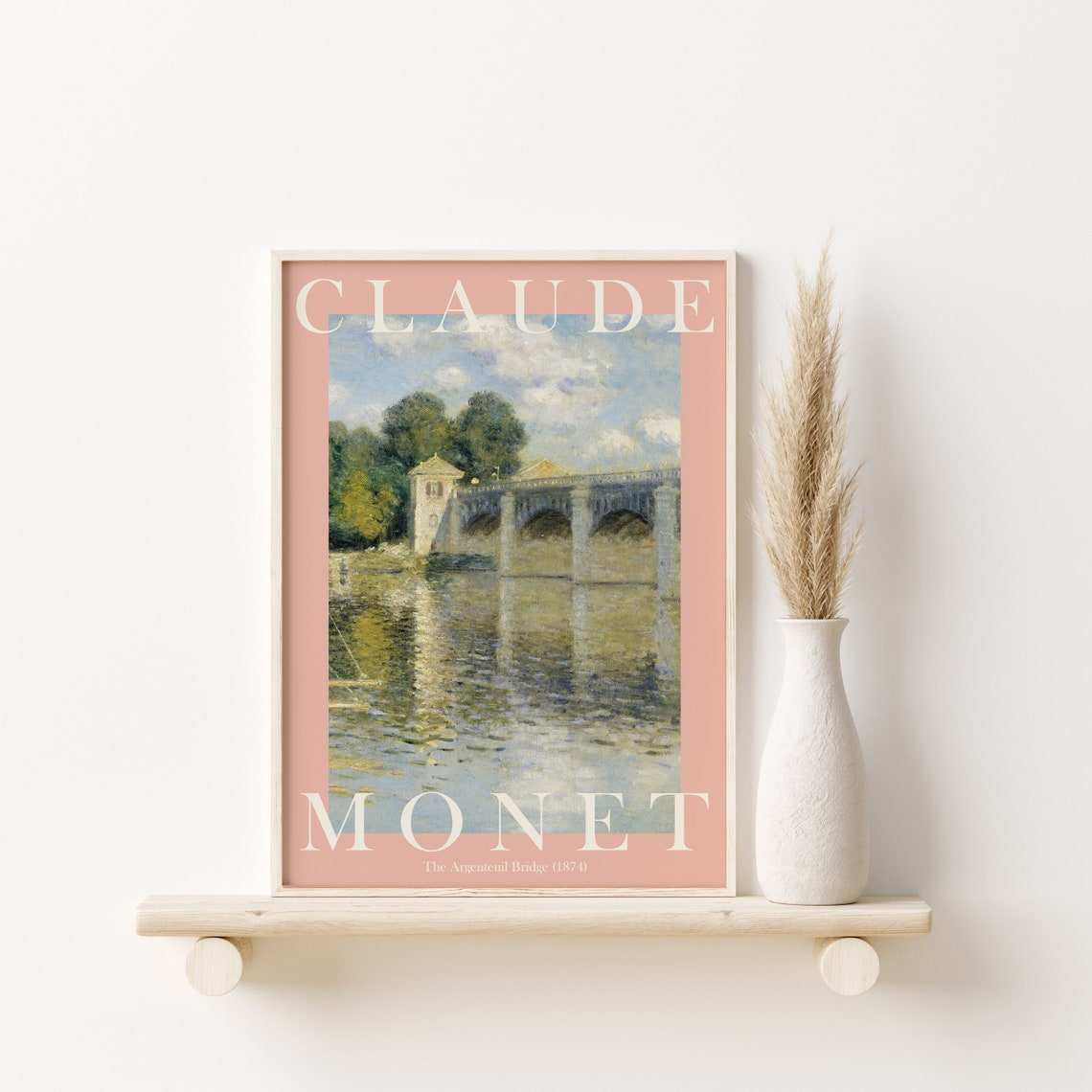 Claude Monet The Argenteuil Bridge 1874 River Reflection Poster - Image 2