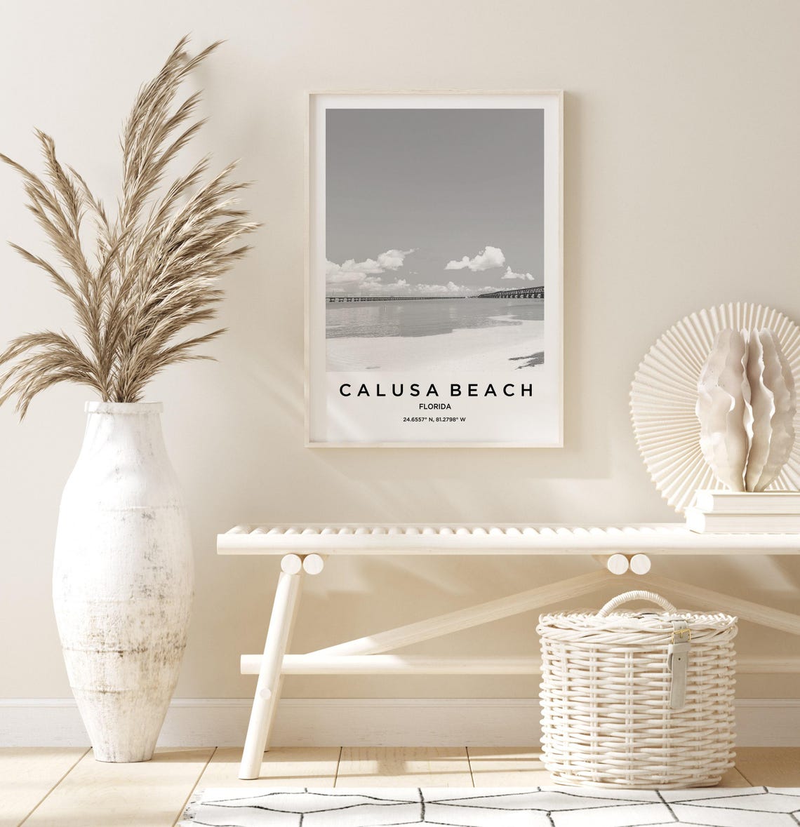 Calusa Beach Art Calusa Beach Print Calusa Beach Poster Calusa Beach Art Calusa Beach Photo Calusa Beach Map Calusa Beach Painting - Image 3