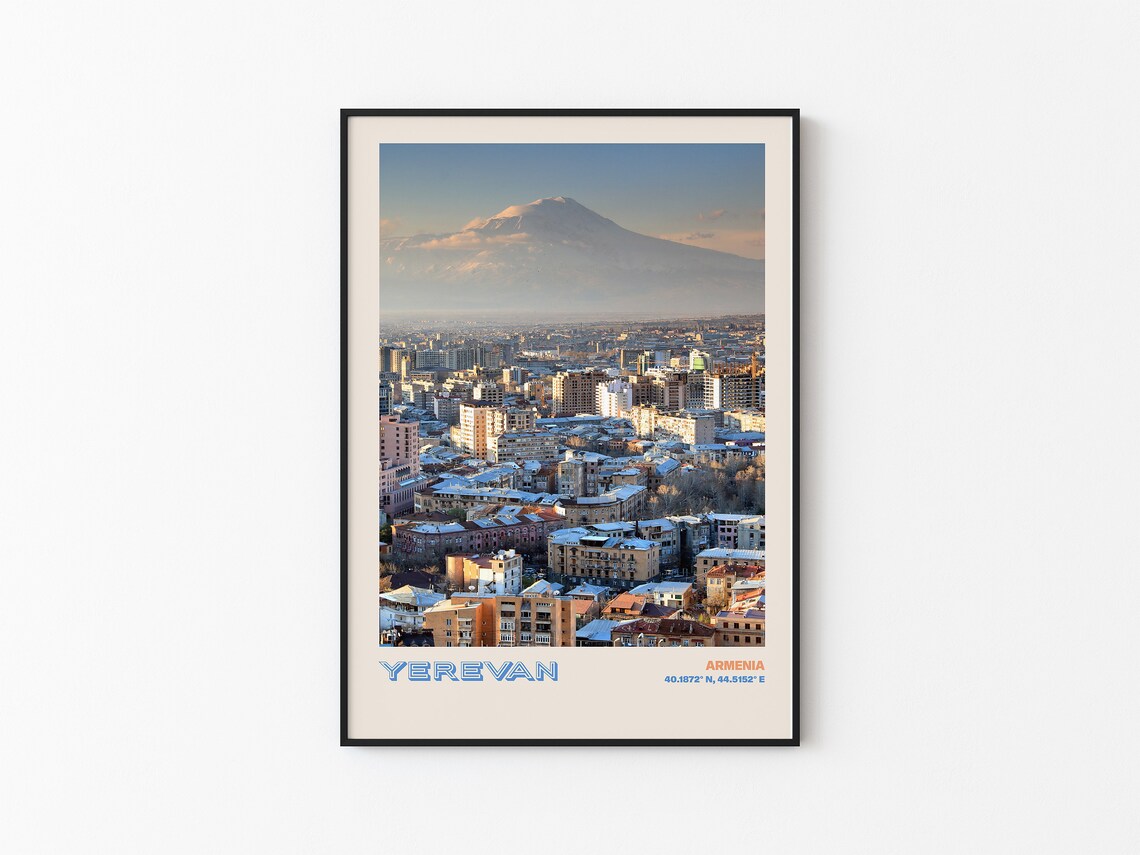 Yerevan Travel Poster Yerevan Print Yerevan Photo Print Yerevan Wall Decor Yerevan Travel Art Yerevan Armenia Picture Yerevan 2 - Image 3