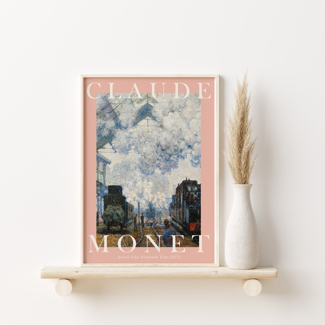 Claude Monet Arrival of the Normandy Train 1877 Station Scene Poster - Image 2