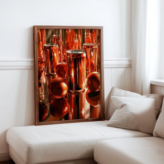Pedro Campos Inspired Photorealism Print Hyperrealistic Object Posters Modern Realism Wall Decor Realistic Soda Can Fruit Art Print