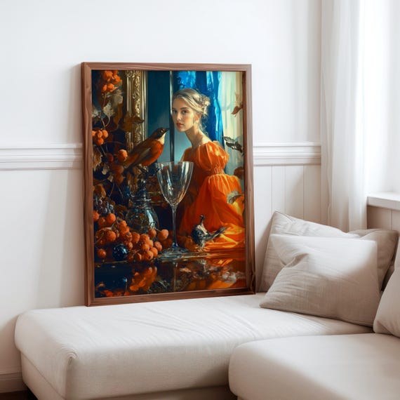 Audrey Flack Inspired Art Photorealism Poster Elegant Wall Art Surrealism Inspired Poster Unique Gift Idea Geometric Abstraction