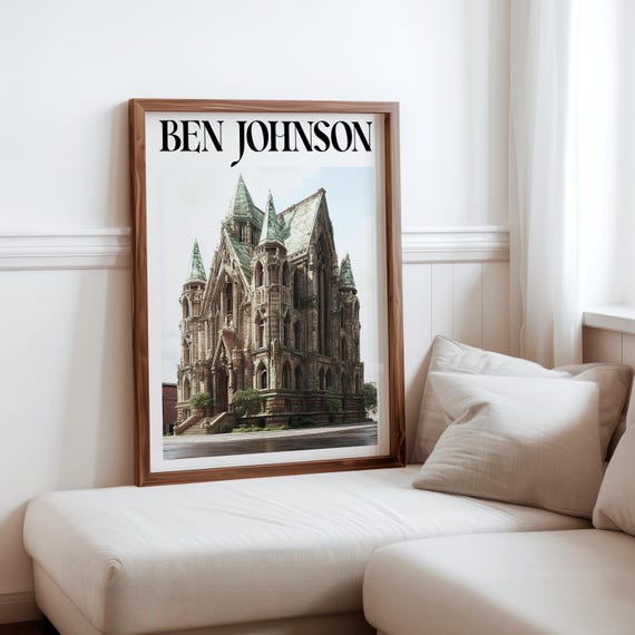 Ben Johnson Inspired Art Photorealism Poster Elegant Wall Art Surrealism Inspired Poster Unique Gift Idea Geometric Abstraction