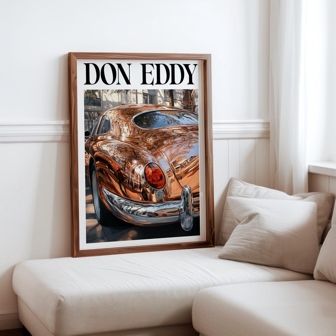 Don Eddy Style Copper Classic Rear Three Quarter Taillight Poster