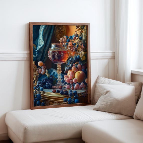 Audrey Flack Inspired Art Photorealism Poster Elegant Wall Art Surrealism Inspired Poster Unique Gift Idea Geometric Abstraction