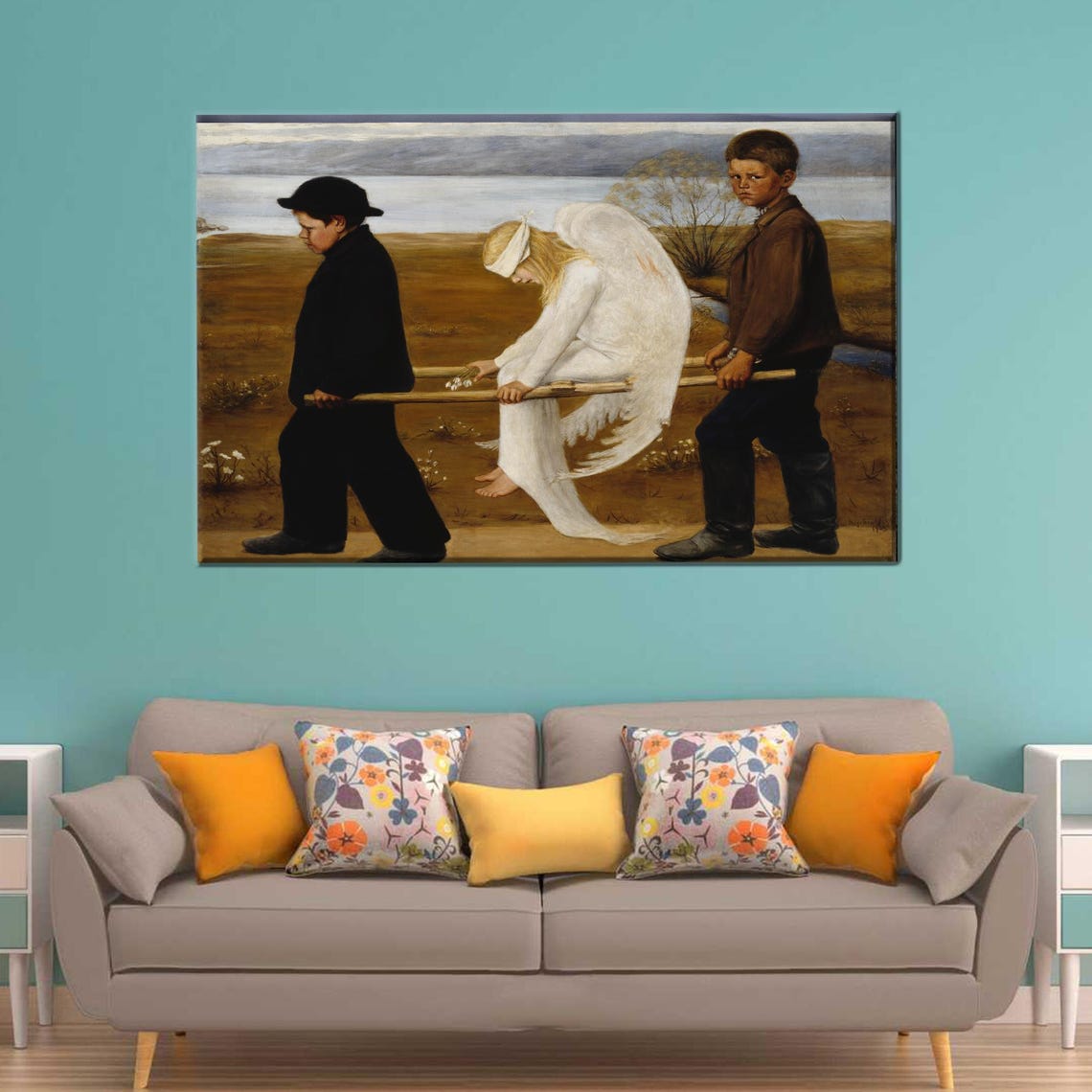 The Wounded Angel Art Bedroom Decor Famous Canvas Poster Hugo Simberg 3d Personalized Gift Box