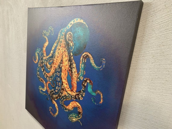 Octopus Modern Art Poster, Contemporary Luxury Trendy