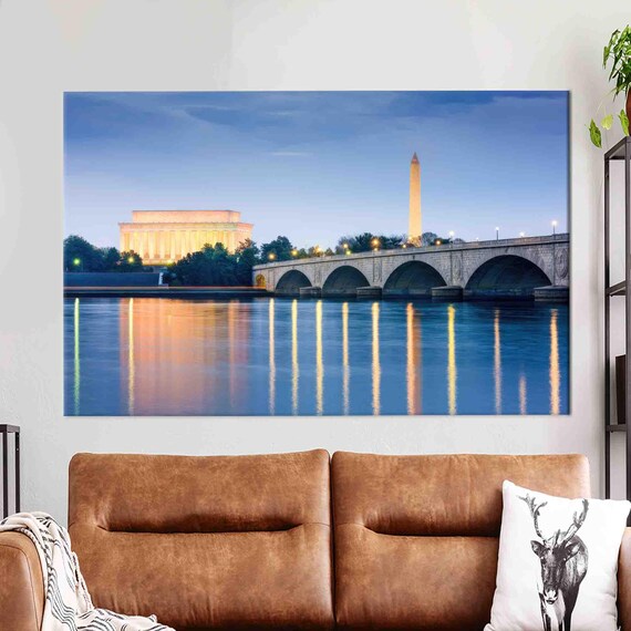 Washington City Poster Large Canvas Art View 3d Landscape Wall