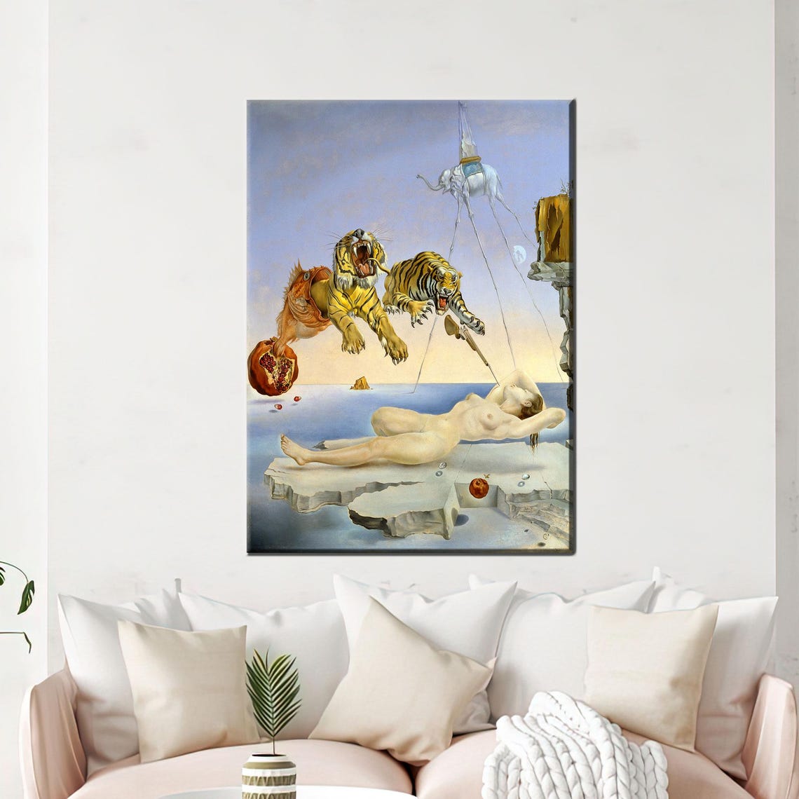 Salvador Dali Dream Caused by a Bee Pomegranate Surrealist Poster