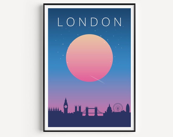 London Modern Travel Poster