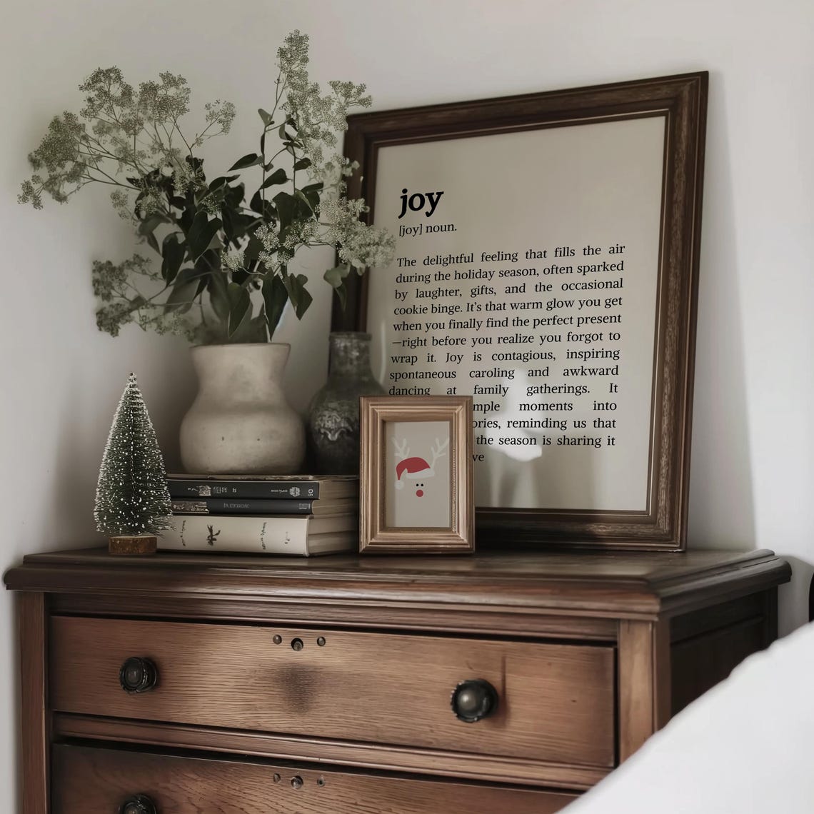 Joy Definition Noun Christmas Dictionary Typography Holiday Poster - Image 4