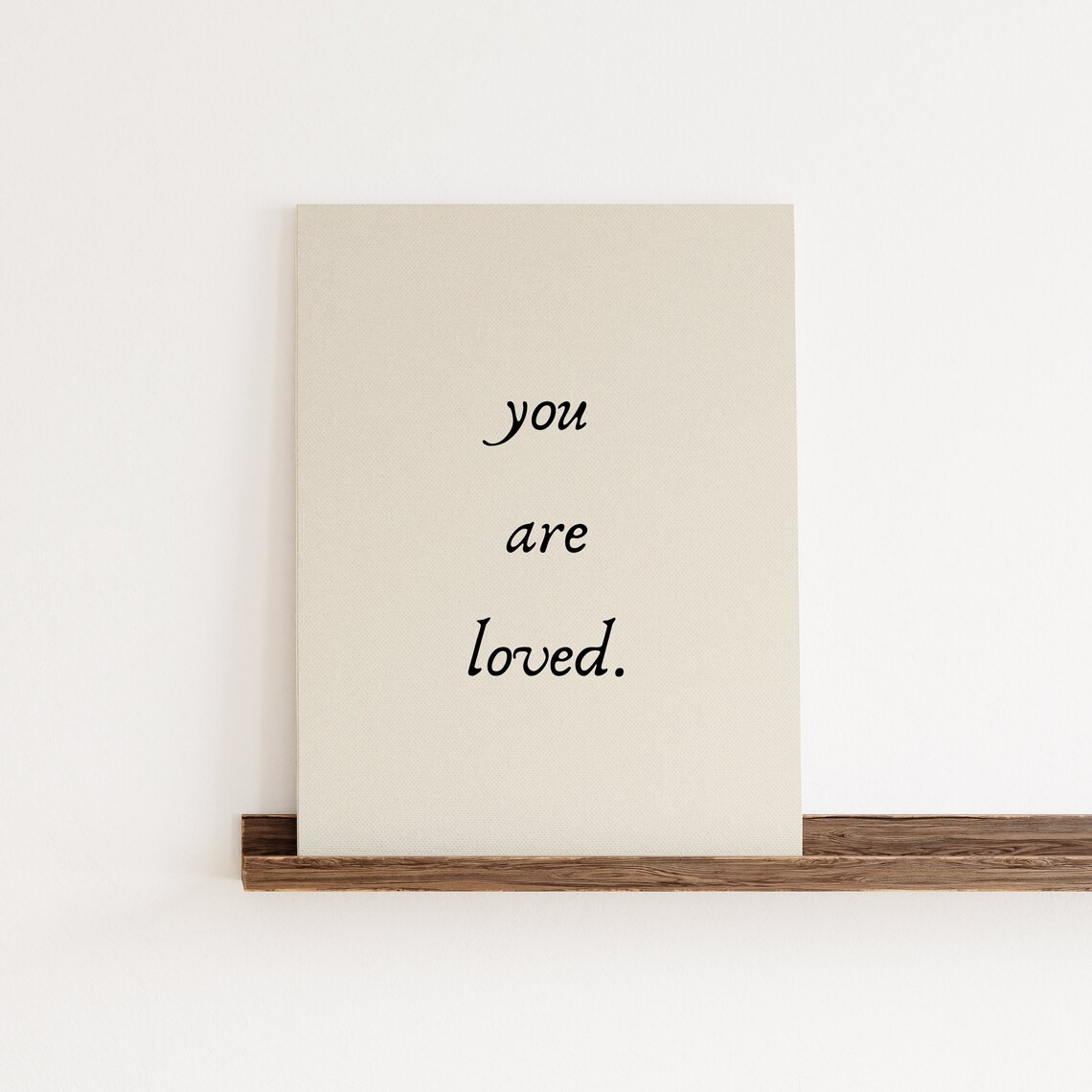 You Are Loved Quote Art Print, Neutral Nursery Decor - Image 4